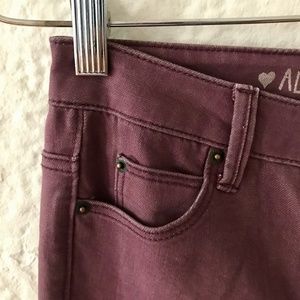 ALMOST FAMOUS High Rise Ankle Jeans 28" Mauve NWT